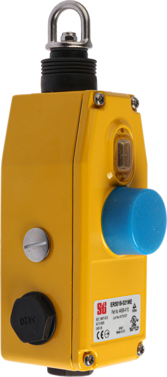 Omron ER Rope Pull Switch 205 mm, Straight, 2 NO/4 NC