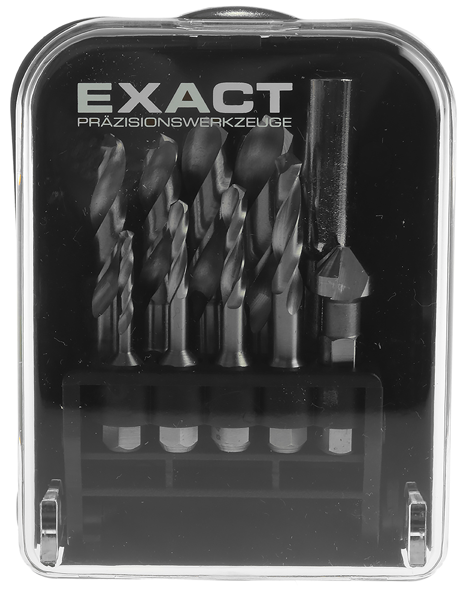 4450907 EXACT 11-Piece Twist Set for Metal, 10.2 mm Max, 2.5 mm Min, High Speed Steel Bits