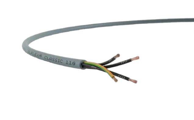 1119403 Lapp ÖLFLEX CLASSIC 110 Control Cable, 3 Cores, 2.5 mm², YY, Unscreened, 50m, Grey PVC Sheath, 13 AWG