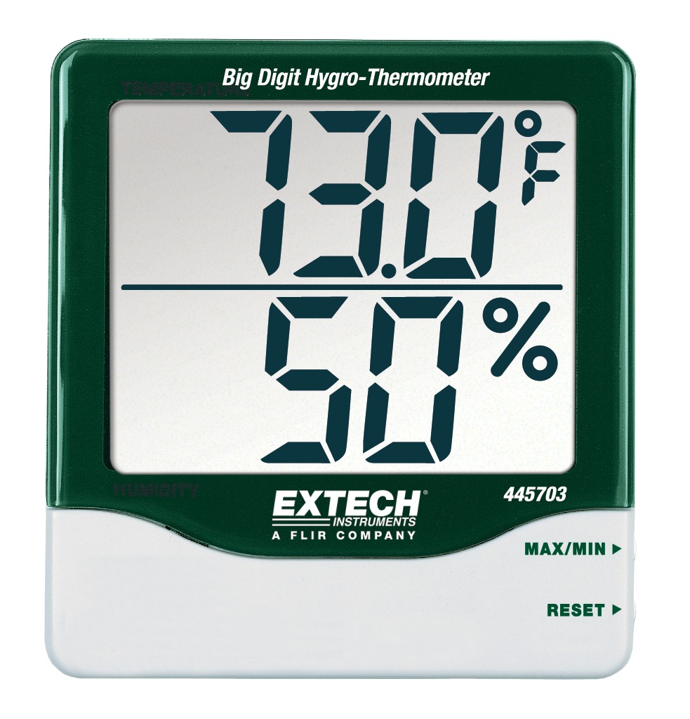 Extech 445703 Hygrometer 60 °C, ±5 % Accuracy, 60 °C Max, 99 %RH Max