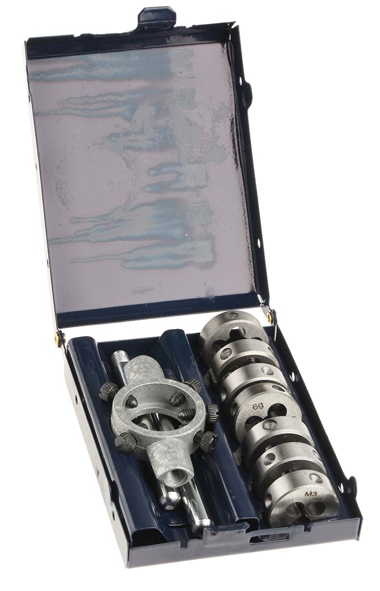 4470418 EVENTUS 8-Piece Die Set, M3 - M12 Taps, M3 - M12 Dies