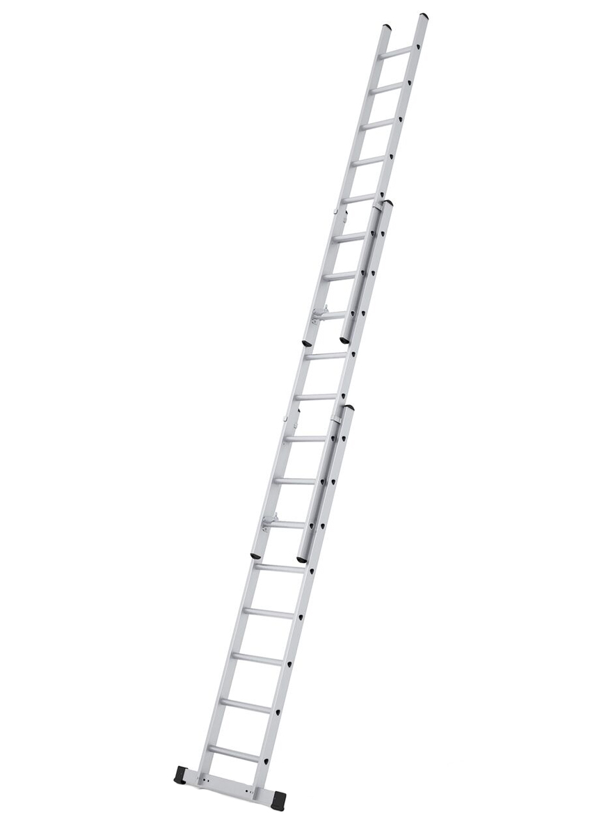 Zarges 3 Sections Aluminium Extension Ladder, 6.65 m