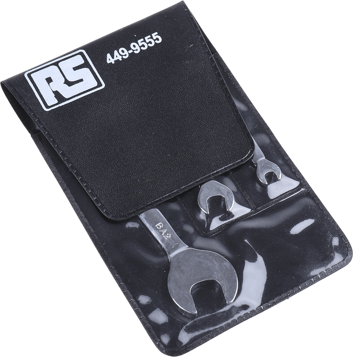 449-9555 RS PRO 3-Piece Open End Spanner, BA 4 x BA 6, BA 0 x BA 2, BA 8 x BA 10, Chrome Vanadium Steel