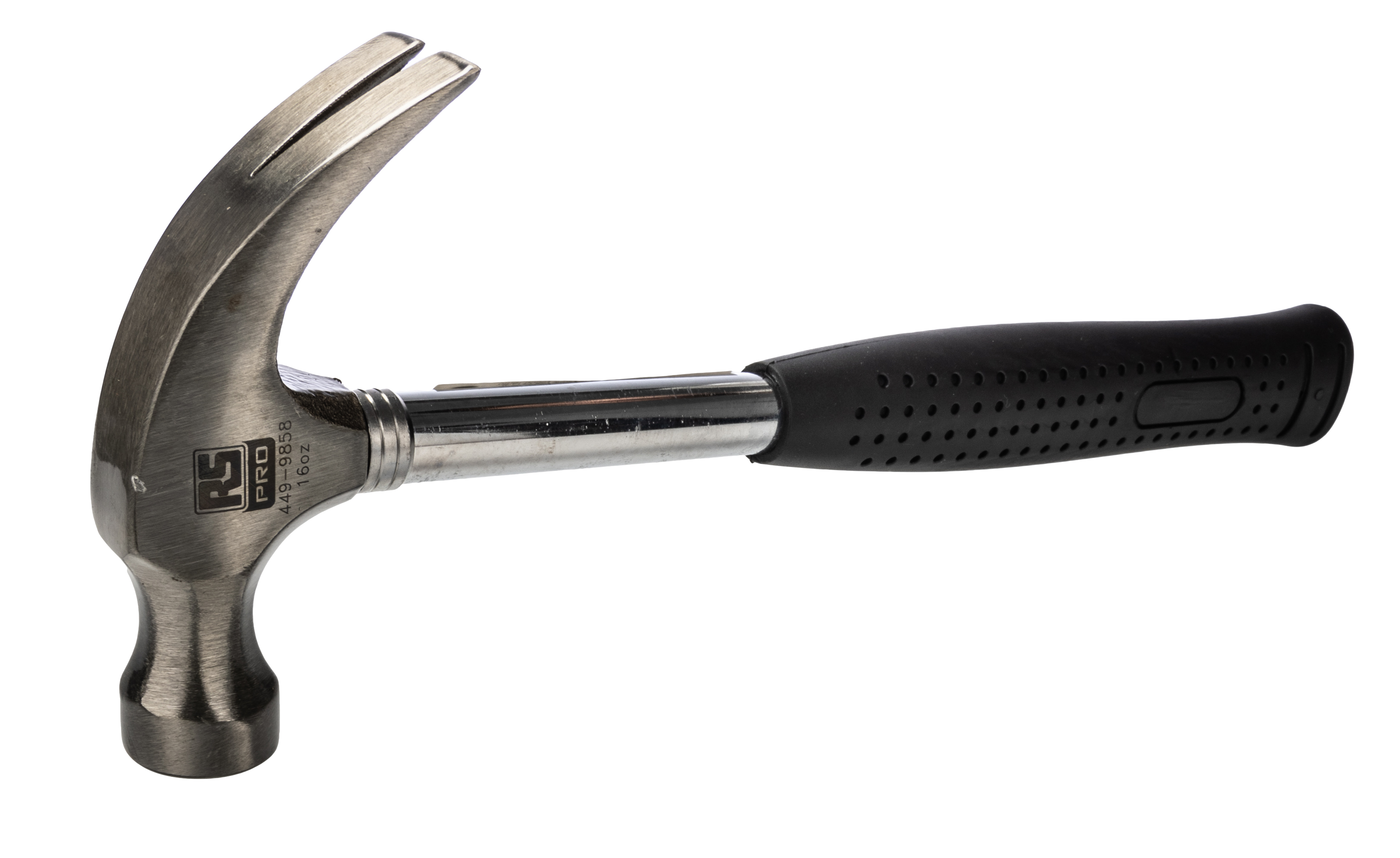 449-9858 RS PRO Medium Carbon Steel Head Claw Hammer with Carbon Steel Handle, 450 g