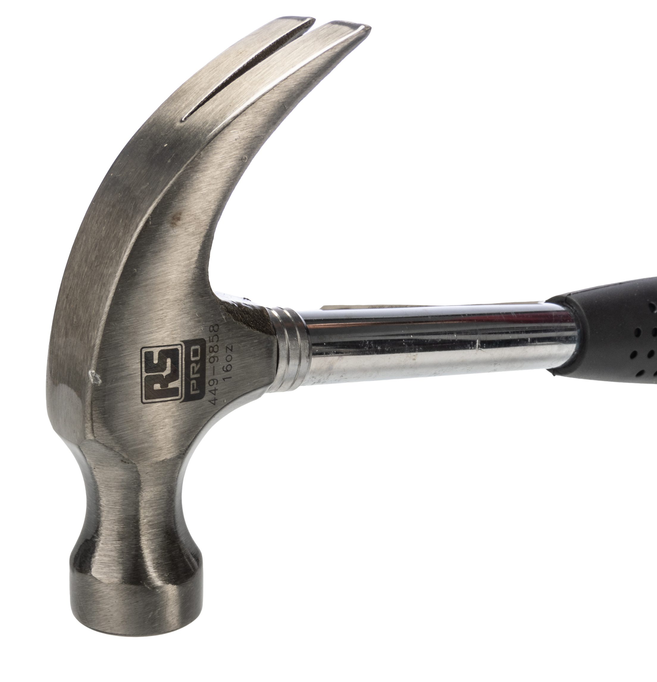 449-9858 RS PRO Medium Carbon Steel Head Claw Hammer with Carbon Steel Handle, 450 g