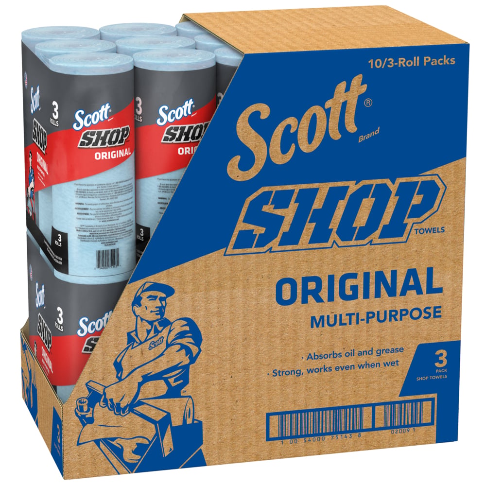 75143 SCOTT Scott SHOP Blue Wipes