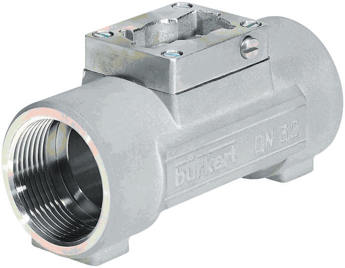 Burkert Plastic Pipe Fitting, Straight 1 in G 1 in Threaded