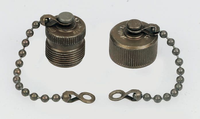 97-60-10 Amphenol Industrial 97 MIL-DTL-5015 Plug Dust Cap, Shell Size 10 IP66 Rated, with Olive Drab Cadmium Finish, Aluminium