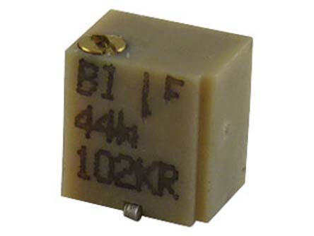 1 kΩ, Surface Mount Trimmer Potentiometer, Solder Pin 0.25 W Top Adjust TT Electronics/BI, 44