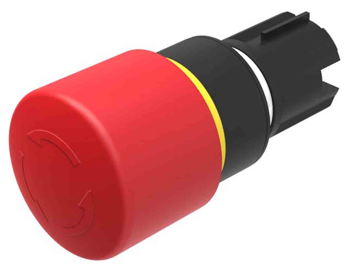 EAO 45 Series, Twist Release, Emergency Stop Push Button Head 34 mm Diameter