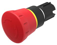 EAO 45 Series, Twist Release, Emergency Stop Push Button Head 40 mm Diameter