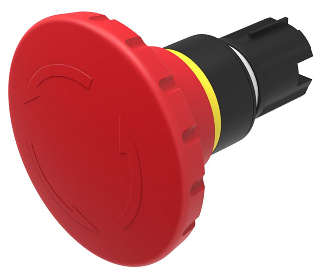 EAO 45 Series, Twist Release, Emergency Stop Push Button Head 60 mm Diameter