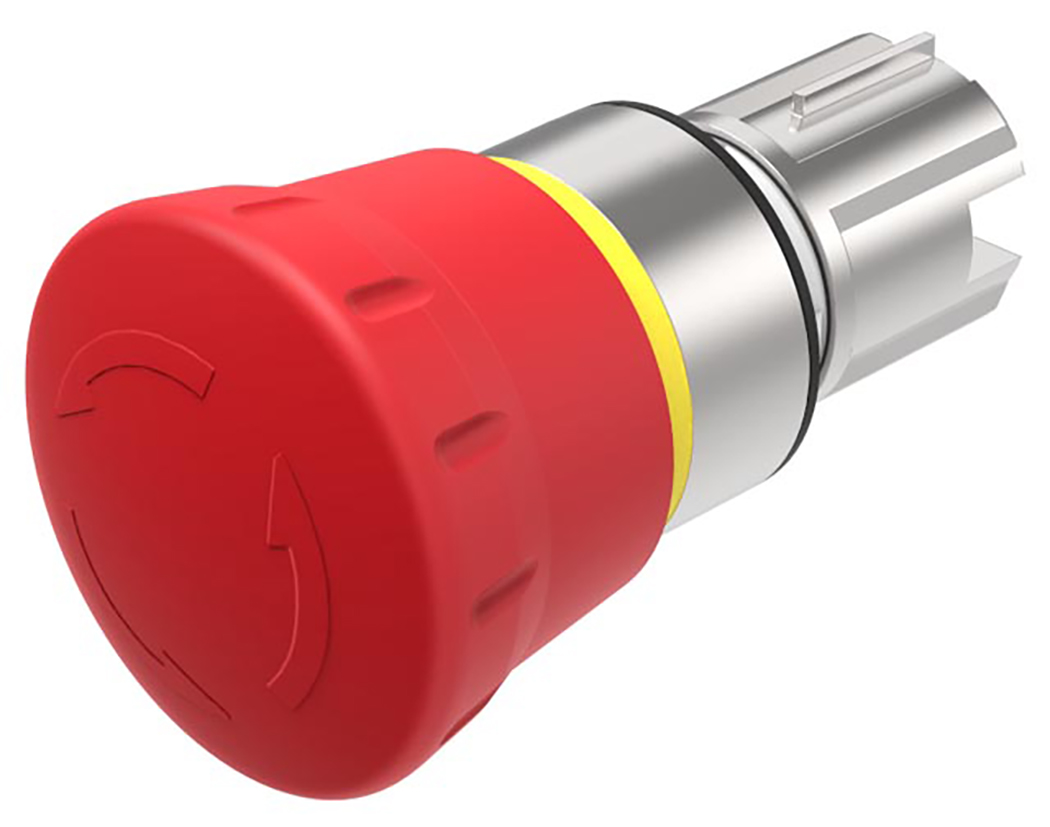 EAO 45 Series, Twist Release, Emergency Stop Push Button Head 40 mm Diameter