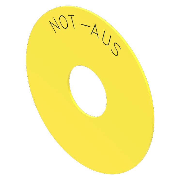 EAOLegend for Use with Push Button Labels, Pre-printed "NOT - AUS