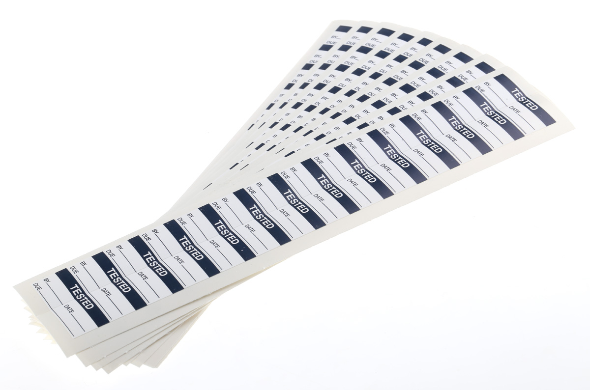 450-5975 RS PRO Adhesive Pre-Printed Adhesive Label-Tested-. Quantity: 140 Per Pack