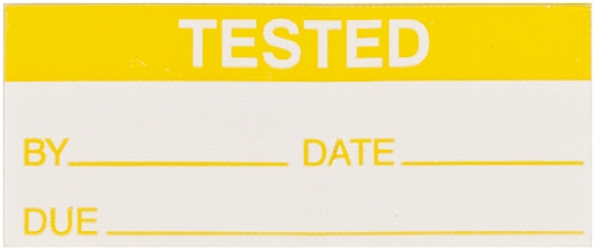 450-5997 RS PRO Adhesive Pre-Printed Adhesive Label-Tested-. Quantity: 140 Per Pack