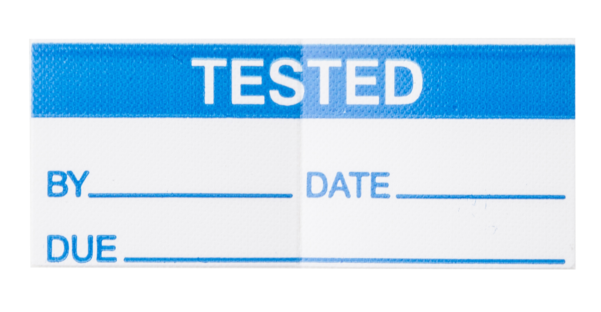 RS PRO Adhesive Pre-Printed Adhesive Label-Tested-. Quantity: 140 Per Pack