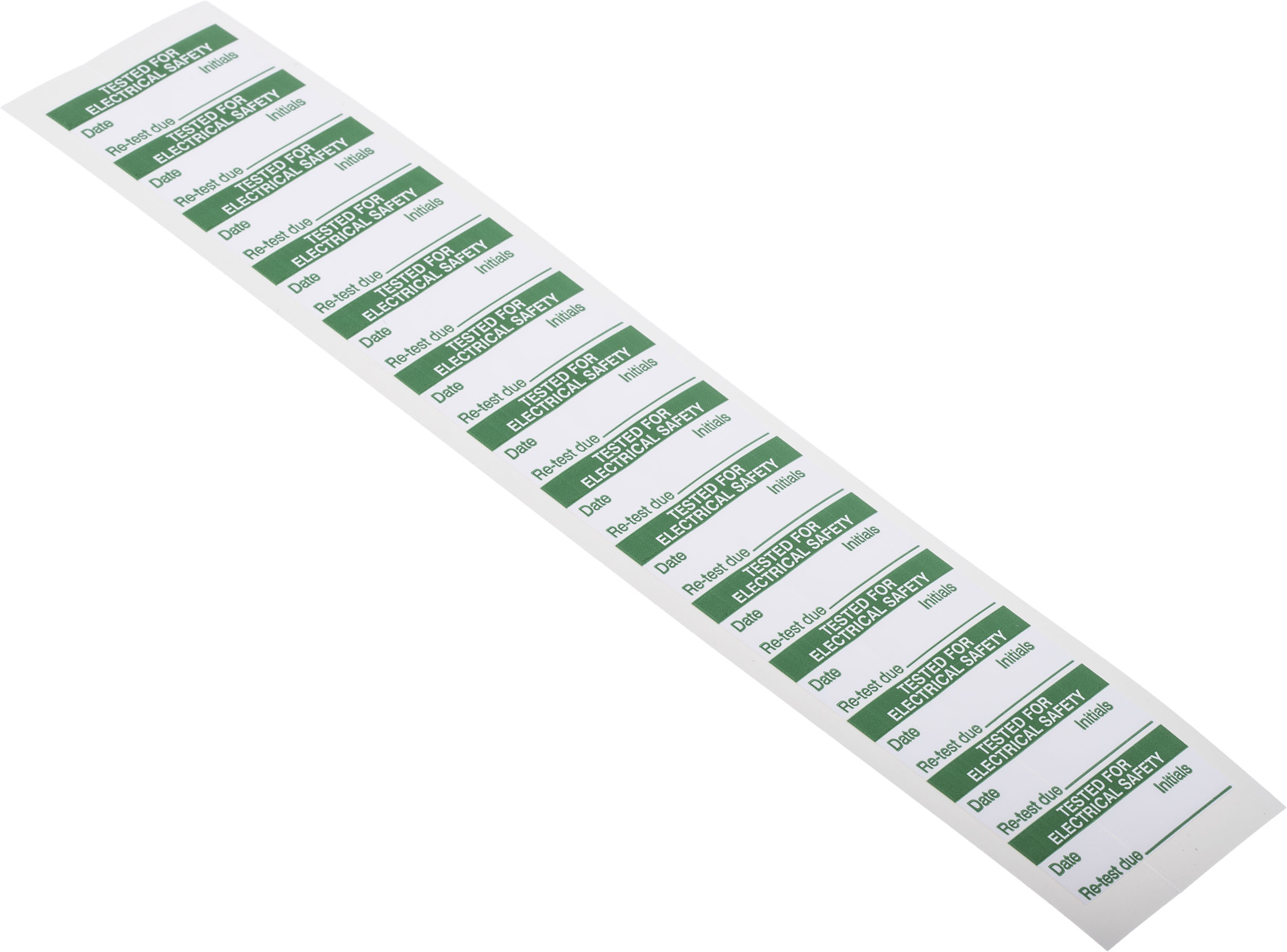 450-6164 RS PRO Adhesive Pre-Printed Adhesive Label-TESTED for ELECTRICAL SAFETY-. Quantity: 140 Per Pack