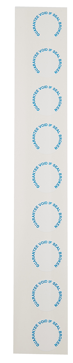 RS PRO Adhesive Pre-Printed Adhesive Label-Guarantee Void If Seal Broken-. Quantity: 90 Per Pack