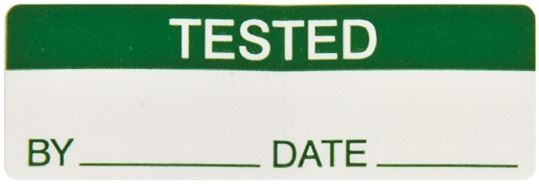 450-6394 RS PRO Adhesive Pre-Printed Adhesive Label-Tested-. Quantity: 170 Per Pack