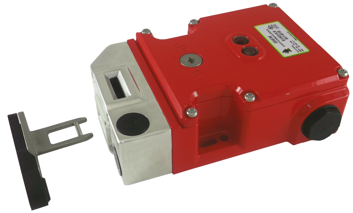 IDEM KLTM-RFID Series Solenoid Interlock Switch, Power to Unlock Actuator Included