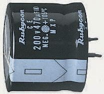 Rubycon 330 μF Capacitor 450V dc, Snap-in - 450MXG330MEFCSN35X30 Radial Lead