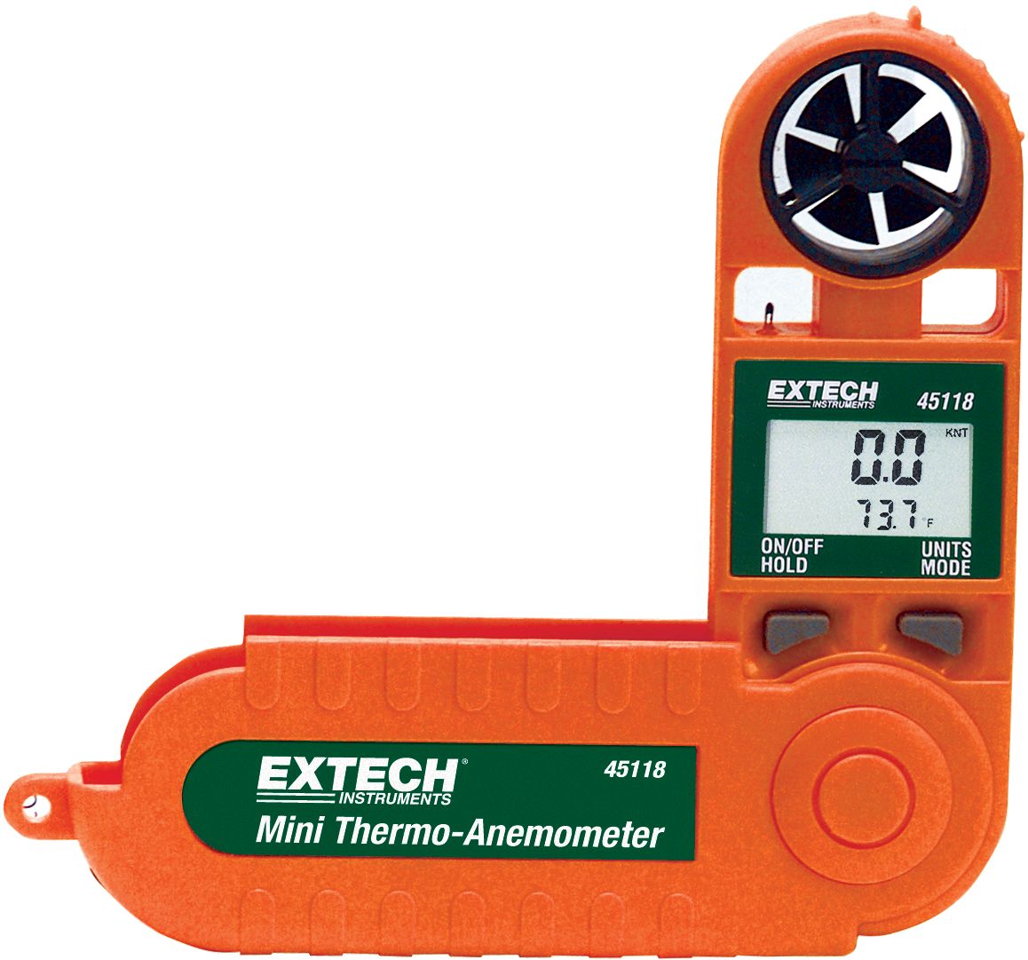 Extech 45118 Rotary Vane Anemometer, Measures Air Velocity, 20 m/s
