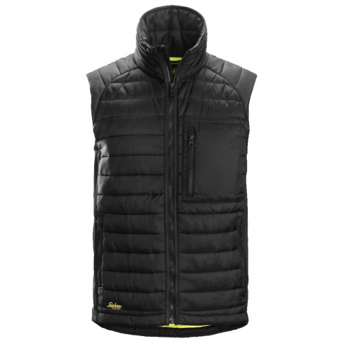 Snickers Black Water Resistant Work Waistcoat, S