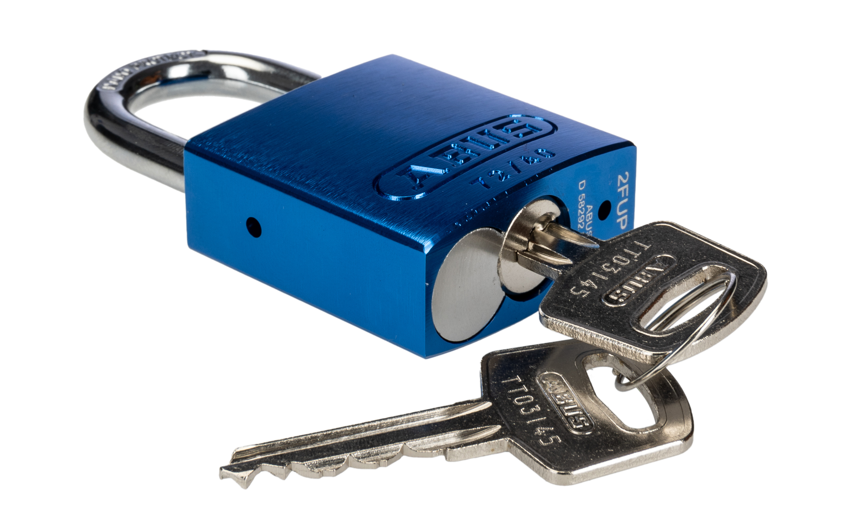 45122 ABUS Keyed Aluminium Padlock Weatherproof Keyed Alike, 6 mm Shackle, 38.5mm Body