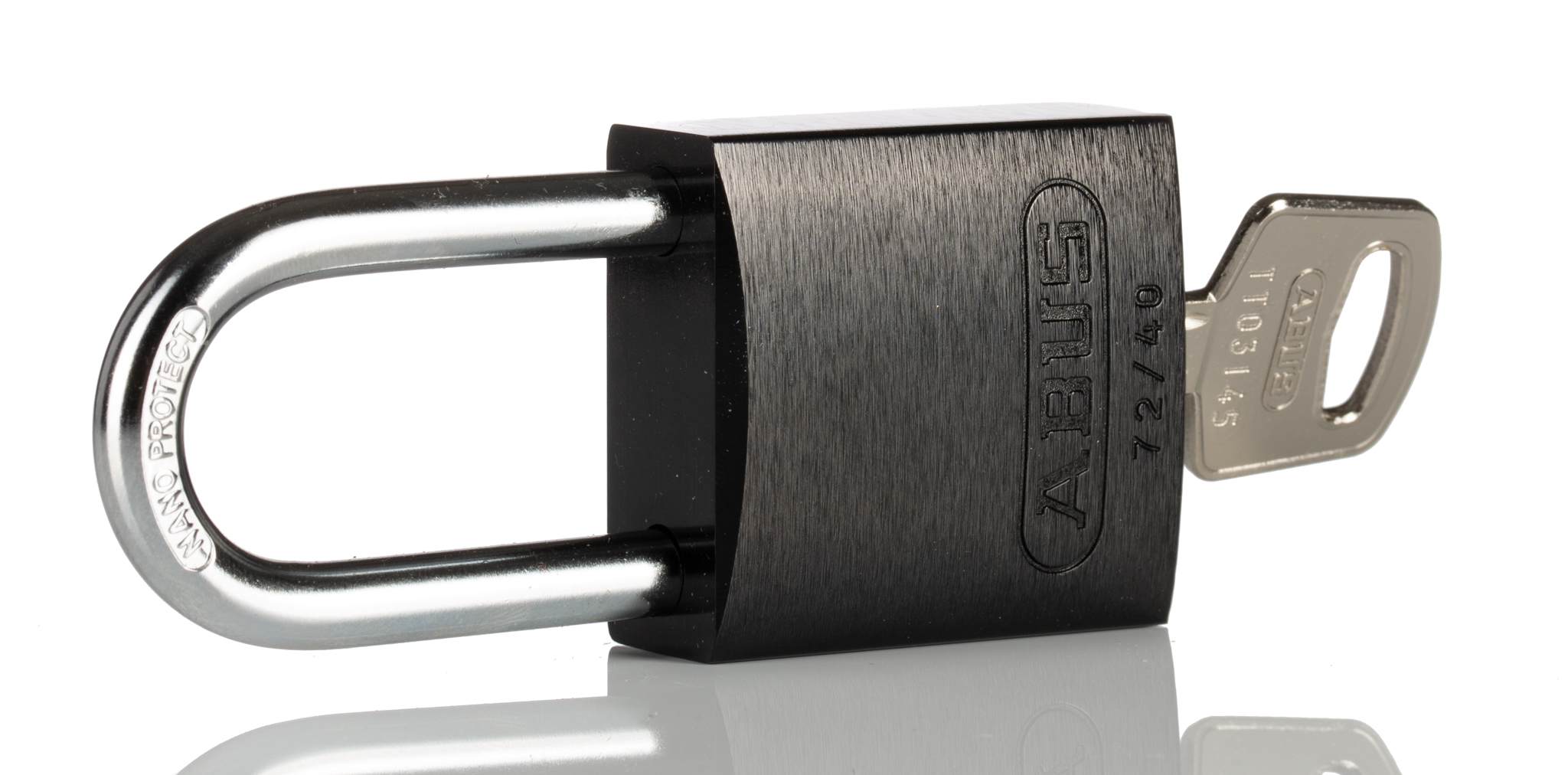 45128 ABUS Keyed Aluminium Padlock Weatherproof Keyed Alike, 6 mm Shackle, 38.5mm Body