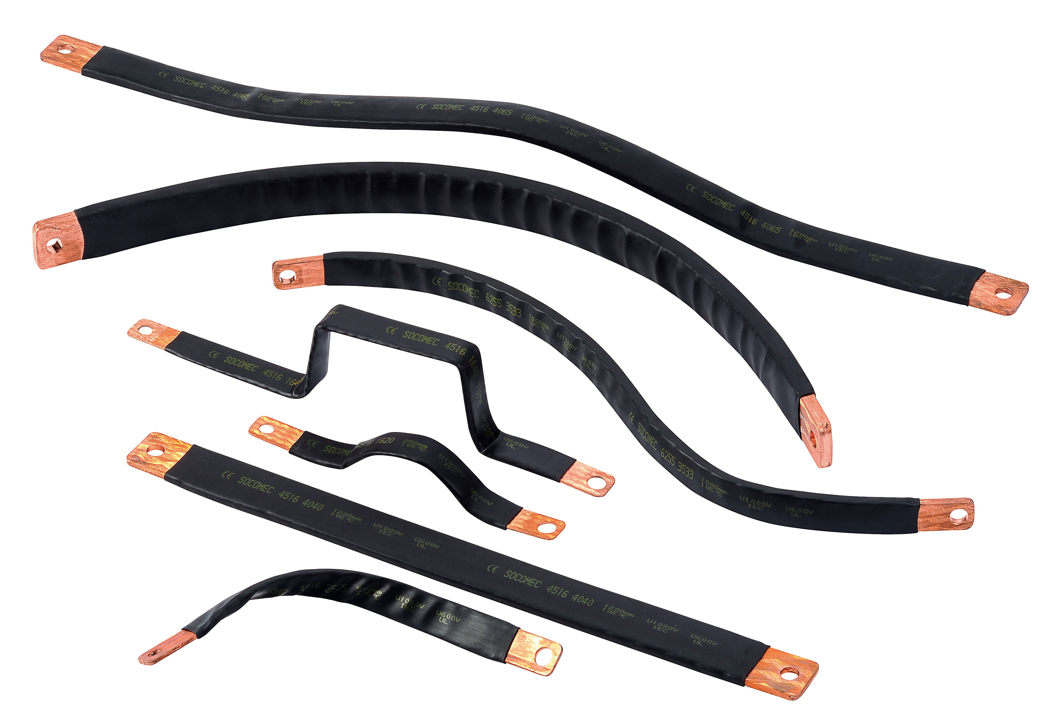 Socomec 4516 Braided Wire, 25 mm² CSA 420 mm, Copper UL