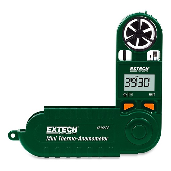 Extech 45168CP Vane Anemometer, Measures Air Flow, 20 m/s