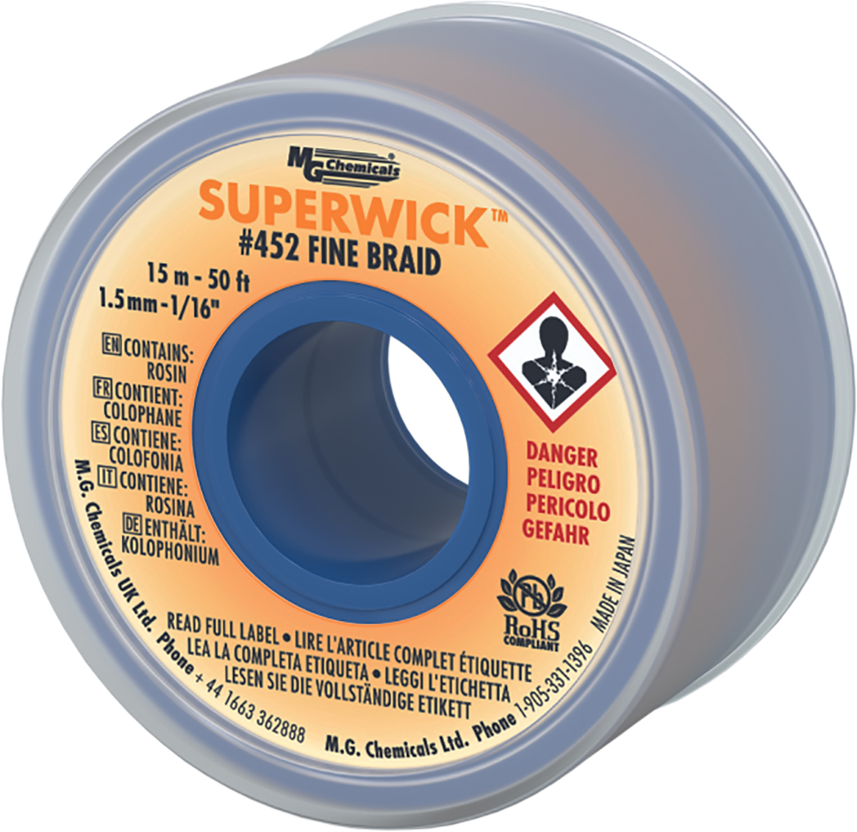 Super Wick 15 m De-Soldering Braid, Width 1.5 mm