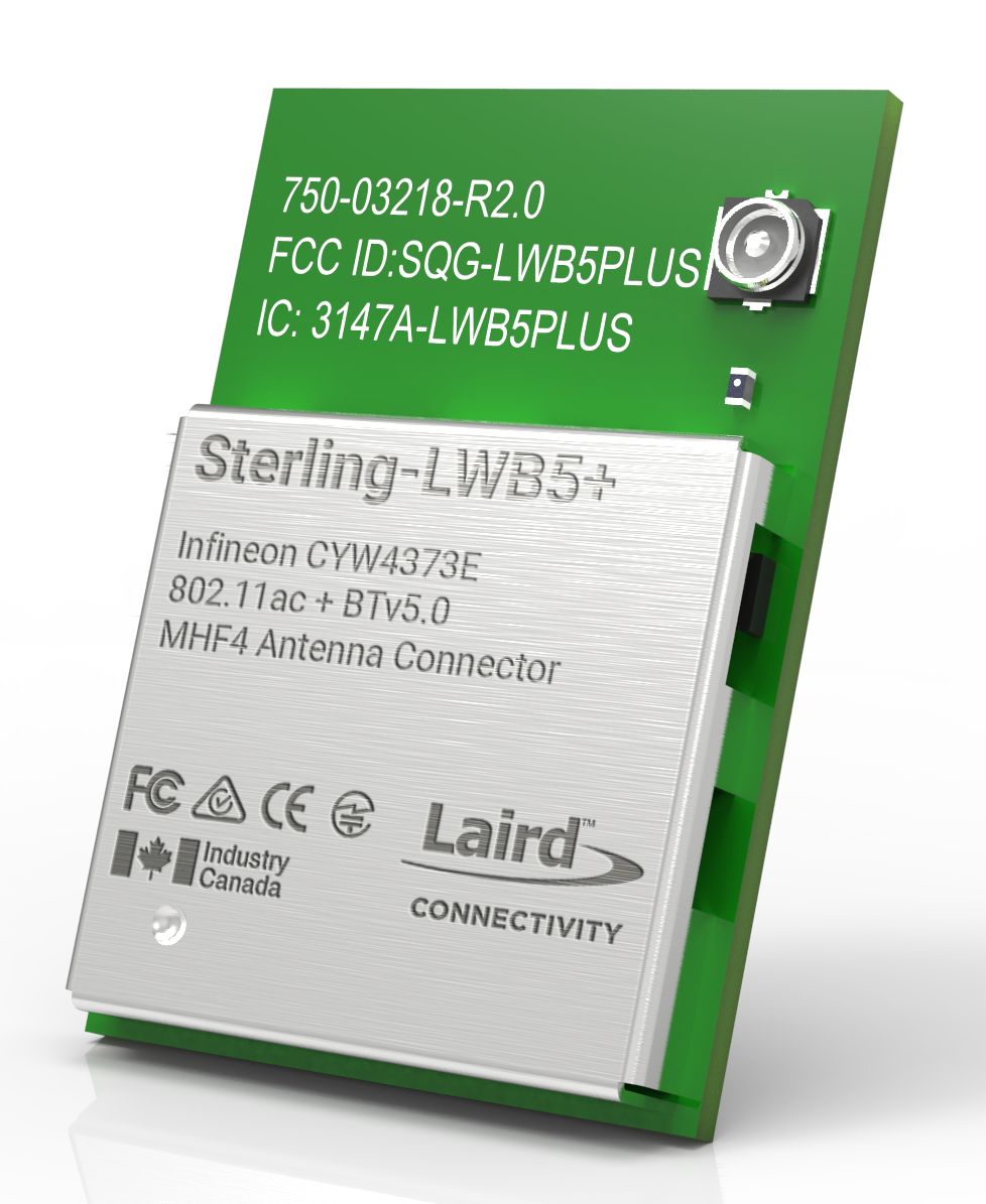 Ezurio 453-00046C 3.6 V dc WiFi & Bluetooth Module, 802.11a, IEEE 802.11n, IEEE 802.11ac, IEEE 802.11b/g