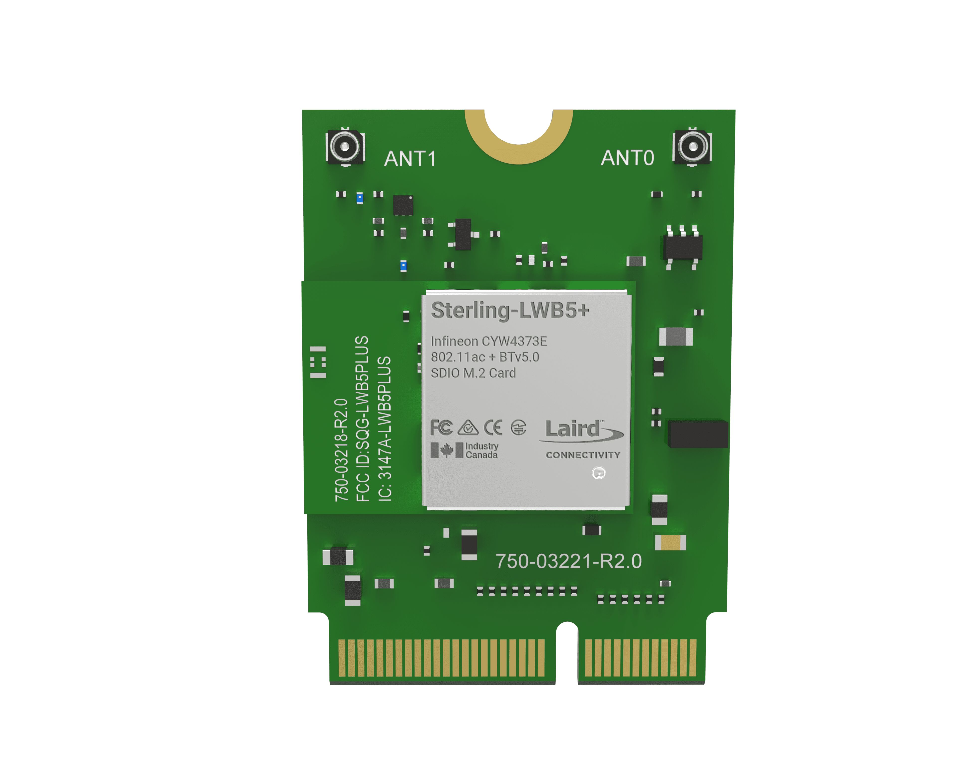 Ezurio 3.3 V WiFi & Bluetooth Module, IEEE 802.11n, 802.11a, IEEE 802.11b/g, IEEE 802.11ac