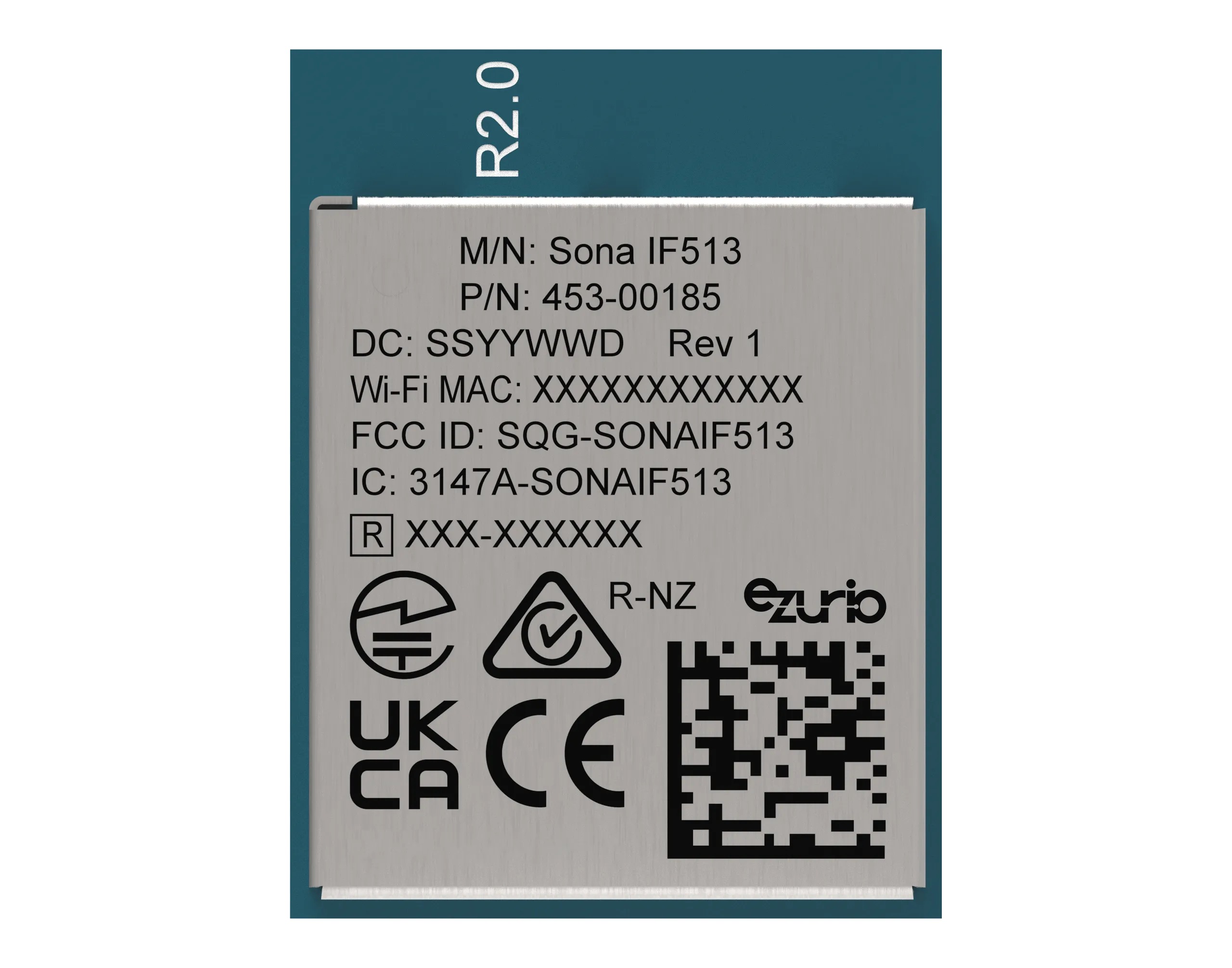 Ezurio 453-00185C 3.5 V WiFi Module, WiFi 6E Triband 1x1 MIMO IEEE 802.11a/b/g/n/ac/ac/ax WLAN, Bluetooth 5.4 Dual Mode