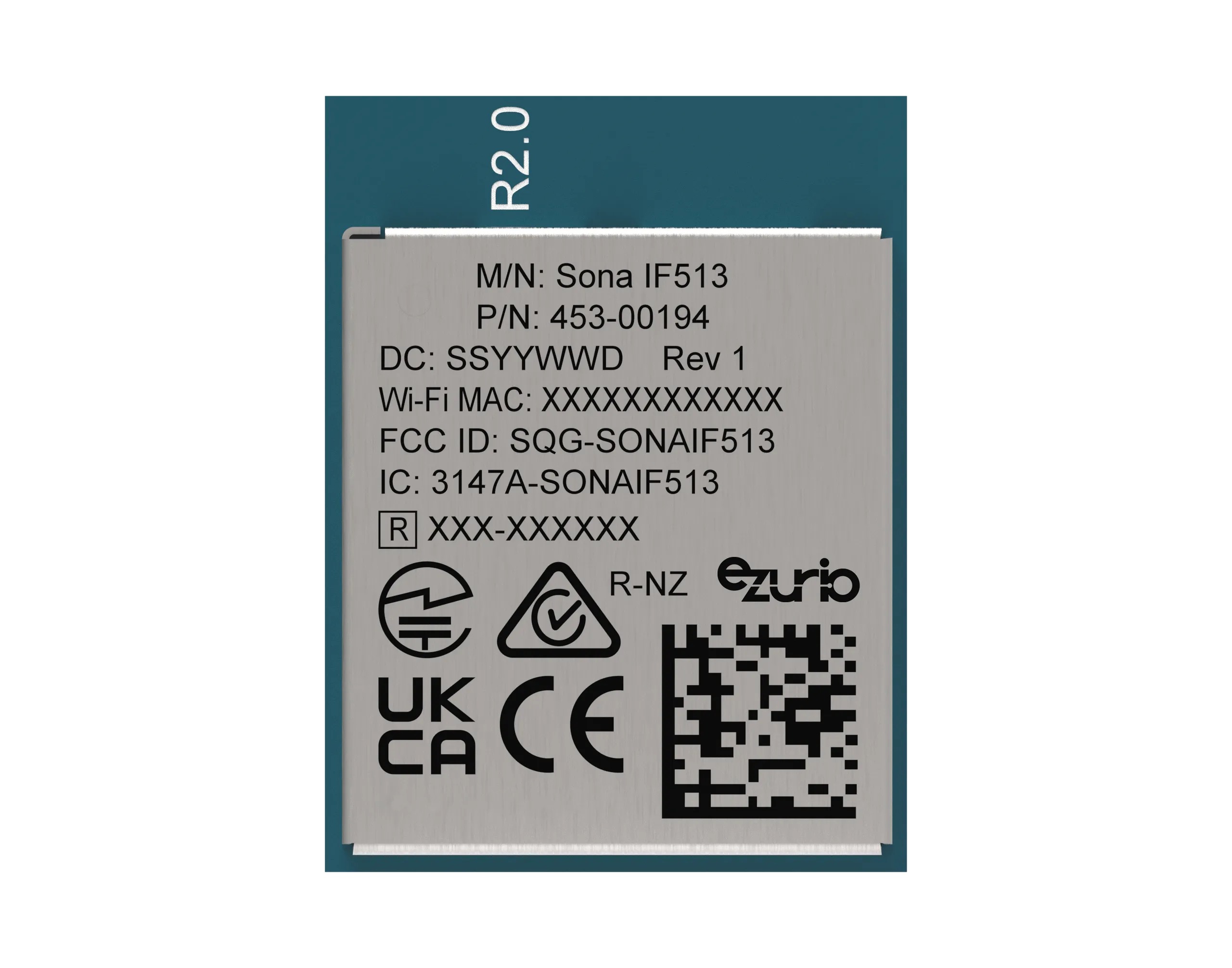 Ezurio 453-00194C 3.5 V WiFi Module, 11d/h, 11ai, 11ac, 11a/b/g/n, IEEE 802.11ax, 11w, 11v, 11r, 11k, 11i, 11e