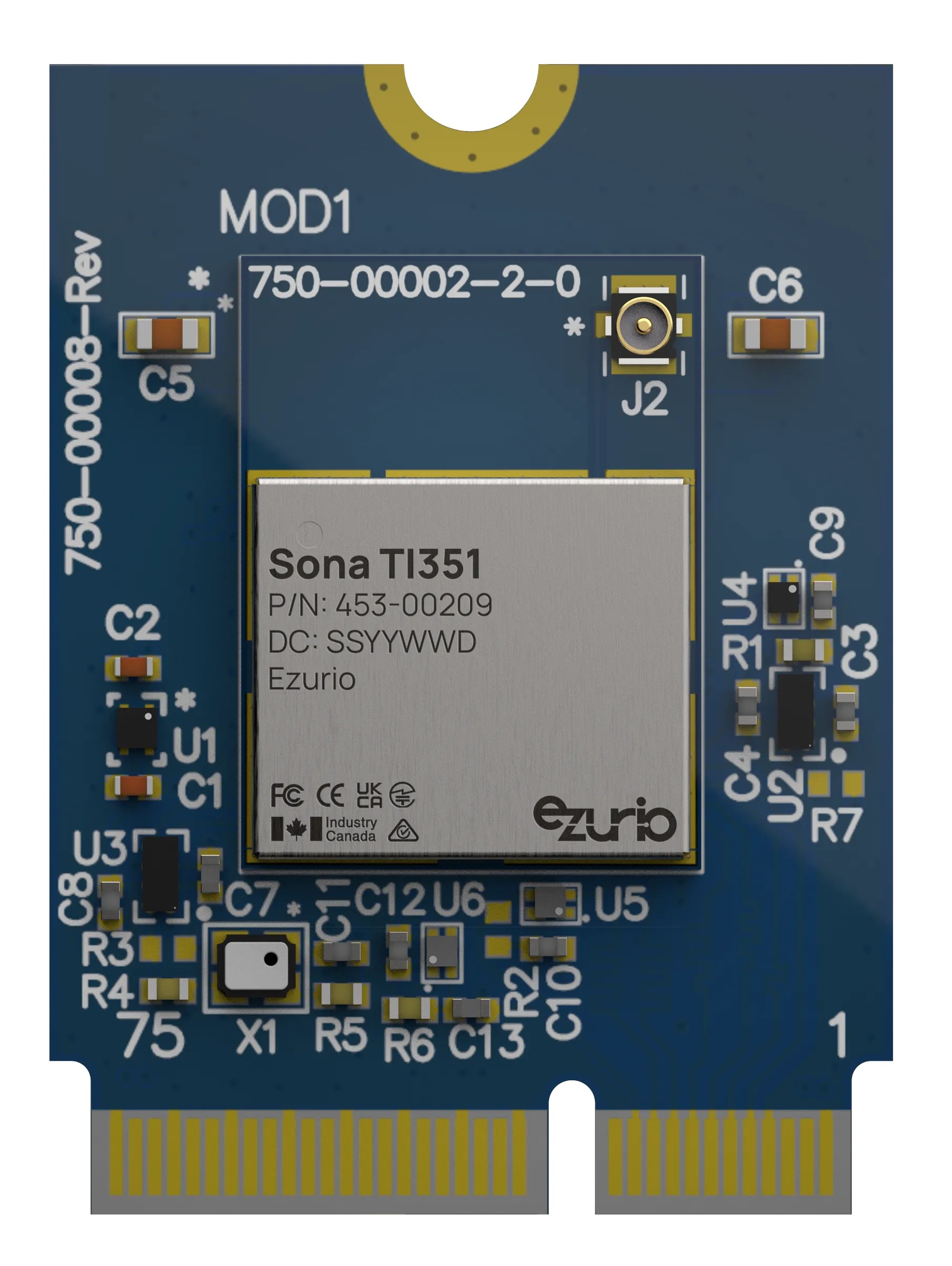 Ezurio 453-00209 3.6 V WiFi Module, WiFi, Bluetooth Low Energy (BLE)