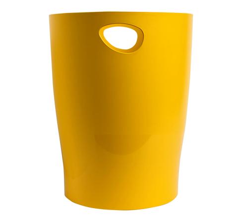 Exacompta 15L Yellow Waste Paper Bin