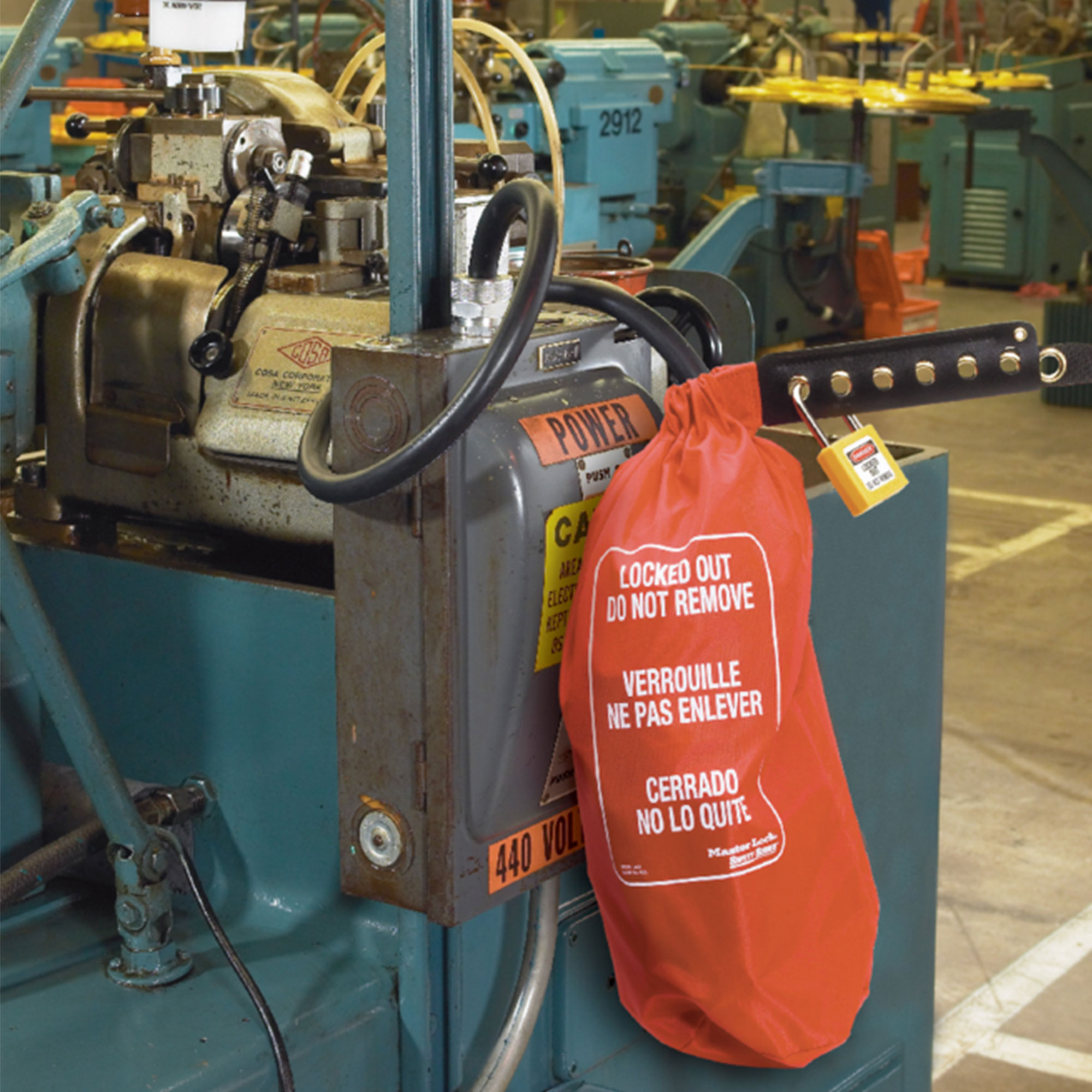 453l Master Lock 6-Lock Lockout Nylon Bag