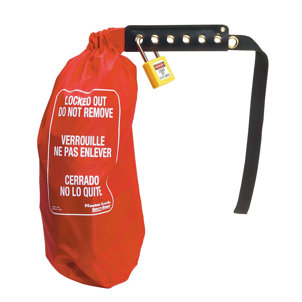 Master Lock Red 6-Lock Lockout Nylon Electrical Lockout