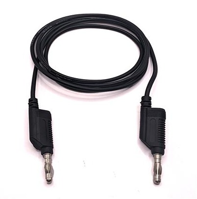 Mueller Electric Black Male Banana Connector, 4 mm Connector, Plug-In Termination, 19A, 60V