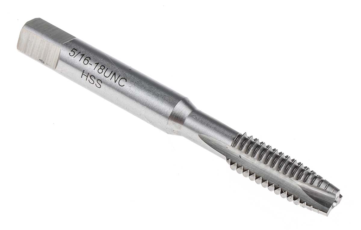 RS PRO Threading Tap, 5/16/18 Thread, UNC Standard, Machine Tap