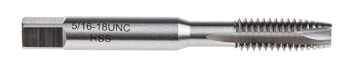 455-914 RS PRO Threading Tap, 5/16/18 Thread, UNC Standard, Machine Tap