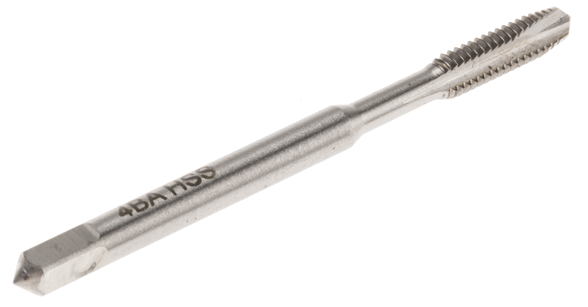 455-946 RS PRO Threading Tap, 4 BA Thread, BA Standard, Machine Tap