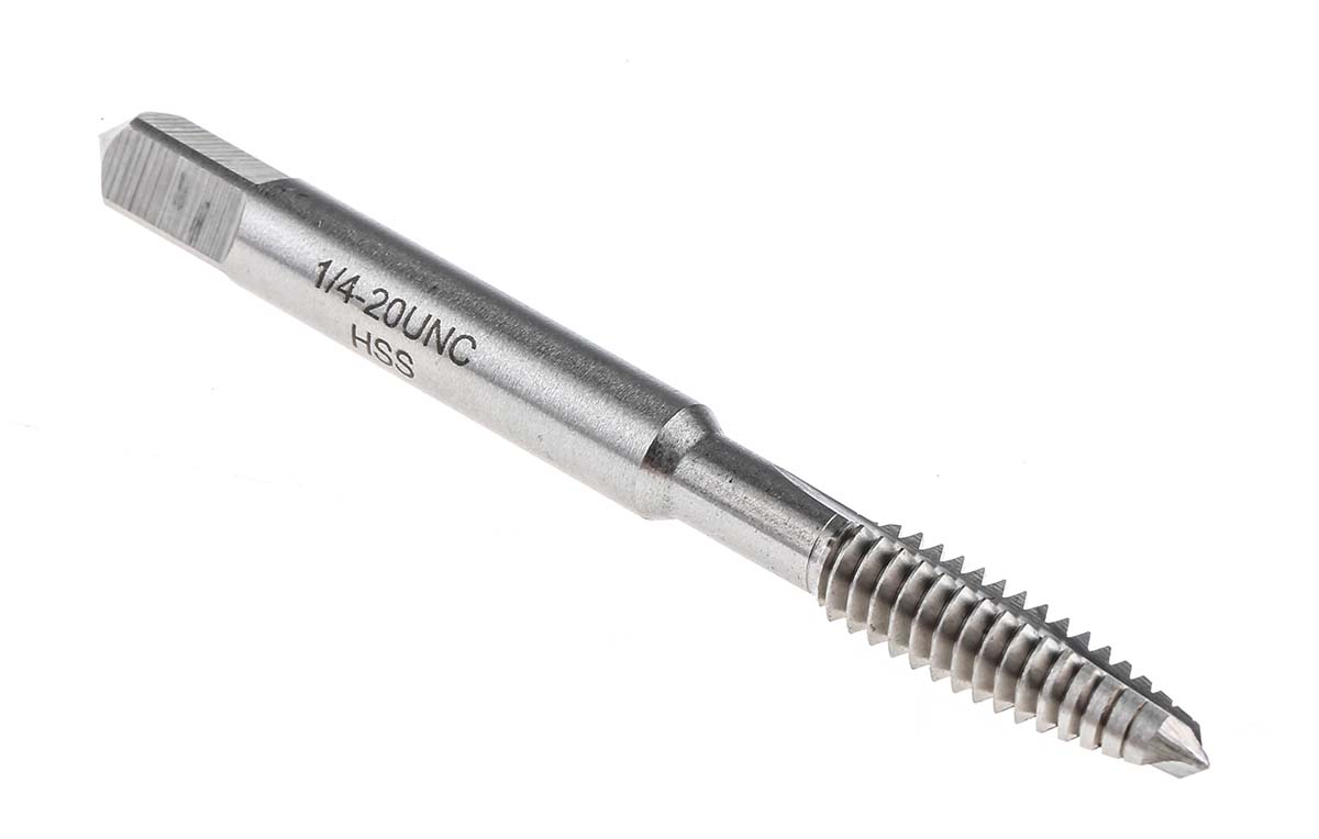 RS PRO Threading Tap, 1/4 UNC Thread, UNC Standard, Machine Tap