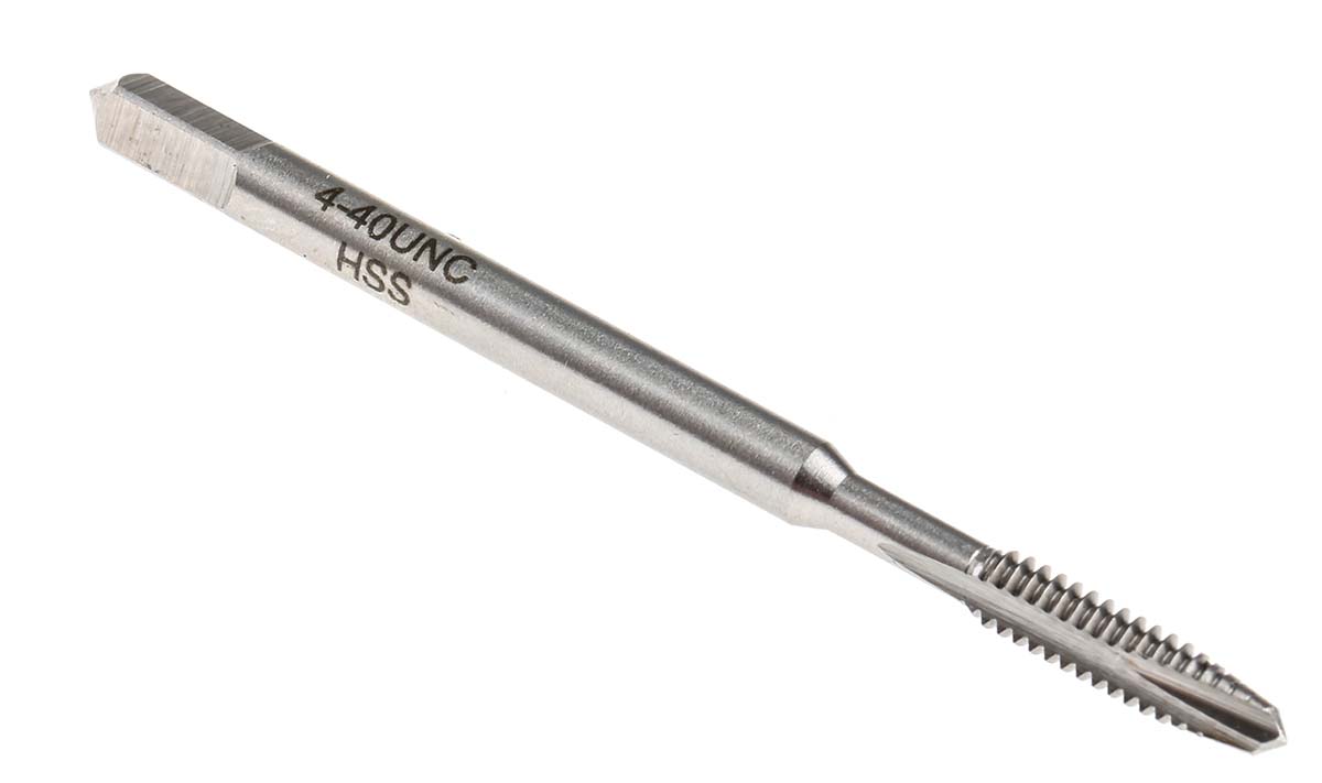 RS PRO Threading Tap, 4/40 Thread, UNC Standard, Machine Tap