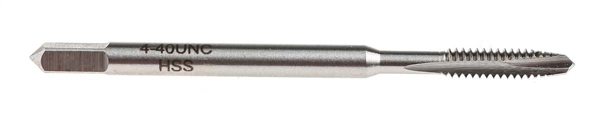 455-970 RS PRO Threading Tap, 4/40 Thread, UNC Standard, Machine Tap