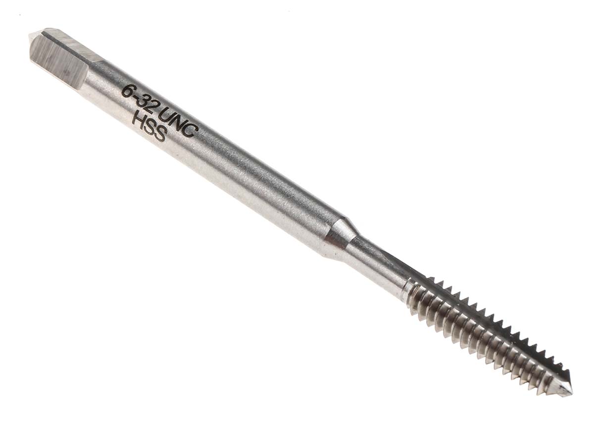 RS PRO Threading Tap, 6/32 Thread, UNC Standard, Machine Tap