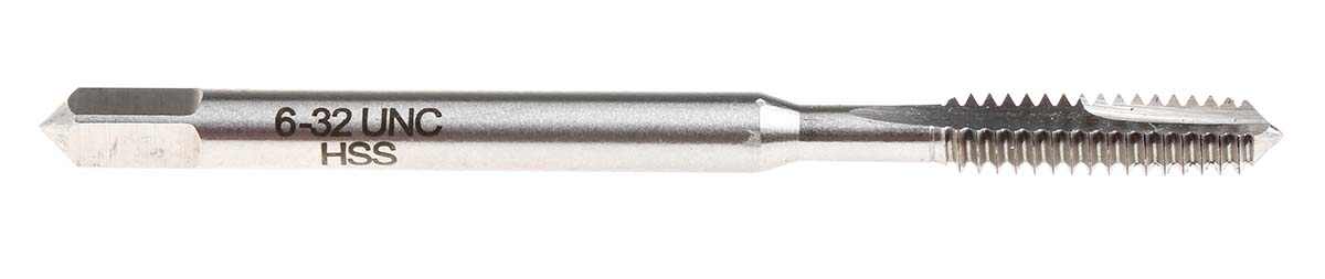 455-974 RS PRO Threading Tap, 6/32 Thread, UNC Standard, Machine Tap